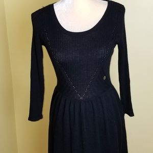 AMERICAN EAGLE BLACK SWEATER DRESS SMALL